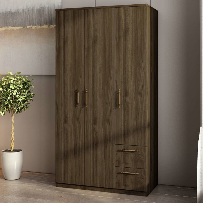 Hanah Home Armario Merlin - Walnut